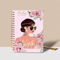 Journal de vie en spirale personnalisé A5 carnet de notes agenda imprimé à couverture rigide avec tissu et couverture PP pour l'écriture échantillon gratuit offert