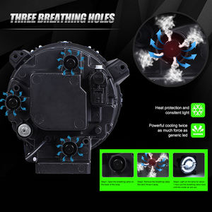 ไฟ Led ขับรถ9นิ้ว60W,อุปกรณ์เสริมไฟคาดศีรษะ Led <span class=keywords><strong>2022</strong></span>โคมไฟหน้า Thar พร้อมแหวนฮาโลคู่สำหรับ Jeep Wrangler - Product Image 4