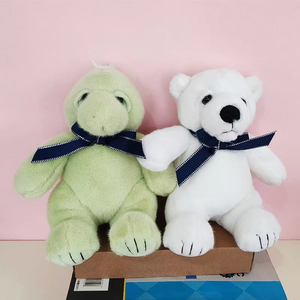 Peluche de dessin animé : Nœud papillon, Tortue, Lapin, Ours, Poupée, Marionnette Éléphant, Idéale pour la décoration intérieure et les cadeaux de fêtes - Product Image 4