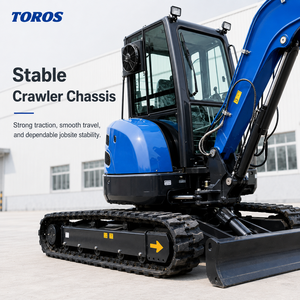 Envío Gratis: Miniexcavadora TOROS de 3.5 Toneladas, Nueva Excavadora de Orugas con Motor para Uso Agrícola, Alta Potencia de Excavación, Capaz de Manejar Carga Pesada - Product Image 3