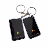 RFID-Zugangskontroll-Schlüsselanhänger 13,56 MHz Intelligenter Türzugangs-Schlüsselanhänger Wasserdichter Epoxy-Schlüsselanhänger für Büro, Hotel, Apartment