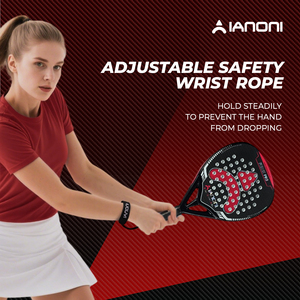 Raqueta de Pádel Caston Sports Force Pro Roja, Fibra de Carbono 3K, 38 mm, 360 g, Núcleo de EVA, Poliéster, Hecha a Mano, Resistente a Impactos, Superficie Brillante con Diseño de Diamante - Product Image 6