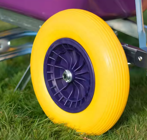 Estilo europeu Heavy Duty Handle carrinho WB9600 200L grande construção ferramentas popular carrinho de mão - Product Image 4