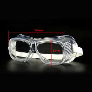 Offre Spéciale à la mode anti-buée lunettes de sport confortable bande élastique PC blanc lunettes de sécurité en plastique pour hommes Protection des yeux - Product Image 6