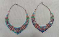 Nuevos Collares de Moda con Colgante de Flor Budista de Aleación, Cuentas de Coral, Chapado en Cobre Antiguo, Estilo Étnico para Mujer