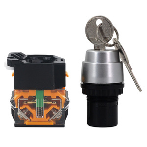 YHBS-38-R22ZK Knob Switch 10A with Key 22mm Hole Diameter IP65 Rated ABS Material 50000 Cycle Life Shipping Not Included - Product Image 2