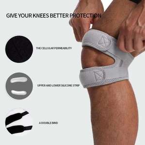 แผ่นรองรับเอ็นสะบ้าหัวเข่าแบบระบายอากาศได้ ทำจากนีโอพรีน ช่วยบรรเทาอาการปวดเข่า เหมาะสำหรับการเดินป่า กระโดดเชือก และออกกำลังกายในยิม - Product Image 2