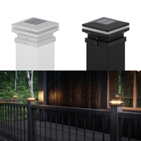 Luz Solar LED Impermeable para Poste de Jardín Iluminación Constante Toda la Noche para Cerca 3x3 4x4