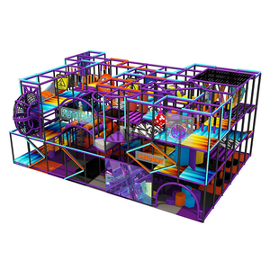 Équipement de terrain de jeu intérieur pour enfants de qualité commerciale, sur le thème du futur, doux et adapté aux enfants. Comprend un parcours d'escalade à <span class=keywords><strong>trois</strong></span> niveaux et un parcours de ninja - Product Image 4