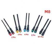 Connecteur circulaire M8 2 3 4 5 6 broches IP67 IP68 Étanche Mâle Femelle Prise Câble électrique 4 broches