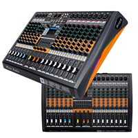 GAX-HL Table de mixage numérique DSP intégrée 100 effets, commutateur stéréo monocanal, panneau latéral, effets audio professionnels, système de sonorisation de scène, métal