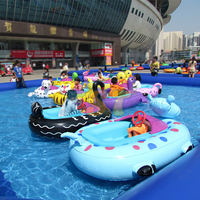 Bateau à pédales électrique gonflable pour enfants et adultes, bateaux à rames pour piscine gonflable