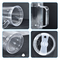 Gobelet à eau en plastique à double paroi de grande capacité de 40 oz sans BPA, de qualité alimentaire, à faire soi-même, avec paille et bouchon