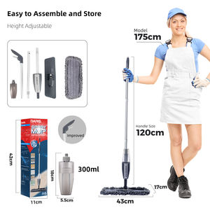 Mopa con pulverizador de <span class=keywords><strong>mano</strong></span>, <span class=keywords><strong>Herramientas</strong></span> de limpieza de suelo, mopa para lavado de suelo plano perezoso, mopa con almohadillas de microfibra de repuesto - Product Image 4