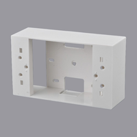 Boîte de jonction dissimulée en PVC ignifuge de type 86, boîte de câblage universelle pour installation murale