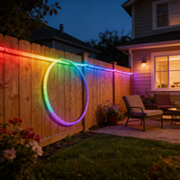 Bande lumineuse LED tressée en néon 360 degrés, lumière naturelle 360