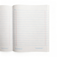 Carnet A5 en papier kraft personnalisé, reliure parfaite, 60 pages lignées, journal d'écriture, couverture souple, carnet pour l'école et le bureau, vente en gros OEM