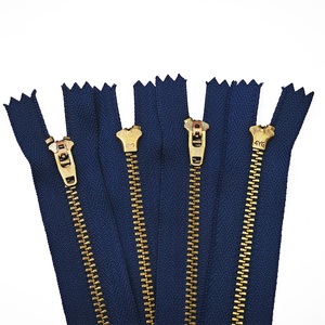 Venta al por mayor de tamaño personalizado Color 3 #5 #8 #10 # Short Hombres Mujeres Denim Auto Lock Back Zip Jeans Metal Jeans Cremallera para Jeans - Product Image 4