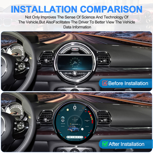 ชุดอัพเกรดหน้าจอสัมผัสระบบมัลติมีเดีย Navihua ขนาด 12 นิ้ว ระบบ Android รองรับ CarPlay และ GPS สำหรับรถยนต์ BMW MINI รุ่น F54 F55 F56 F60 ระบบ NBT EVO - Product Image 3