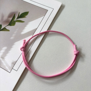 Pulseras de cordón encerado al por mayor, ajustables con nudo deslizante, de cuerda fina, para DIY y dijes - Product Image 6