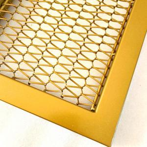 Panel de Malla Metálica Tejida de Latón, Rectangular, Decoración Industrial Artística para el Hogar, Pieza Única - Product Image 2