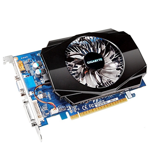 Used GIGABYTE RTX GV-N730 2GB GDDR6 PCI Express Desktop Fan-Cooled Graphics Card 220W TDP with 384 CUDA Cores /DP Outputs