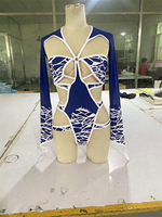 Maillot de bain une pièce monokini sexy à découpes et coupe haute, personnalisable en gros pour femmes, idéal pour le festival Miami Rave et la plage