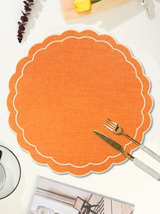 Elegante Tovaglietta in Tessuto con Ricamo Floreale Tinta Unita, Decorazione da Tavola, Sottopiatti per Hotel <span class=keywords><strong>e</strong></span> Matrimoni - Product Image 2