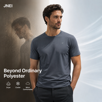 Camisetas JNEI para Hombre, Camisa de Viaje de Secado Rápido, 150 g/m², Transpirable, Protección Solar, Ligera, para Actividades al Aire Libre