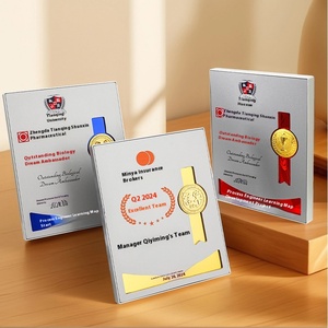 Placa de autorización de medalla personalizable Certificado de premio de Personal de equipo excepcional <span class=keywords><strong>Trofeos</strong></span> de conmemoración de jubilación de madera de honor - Product Image 2