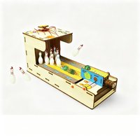 Technologie DIY Bowling-Spielzeug Wissenschaftsexperiment Eltern-Kind-Interaktives Desktop-Spiel Puzzle-Spielzeug für Grundschüler