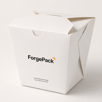 Emballages alimentaires personnalisés avec logo de marque pour hamburgers, frites, contenants jetables en carton pour la livraison aux restaurants