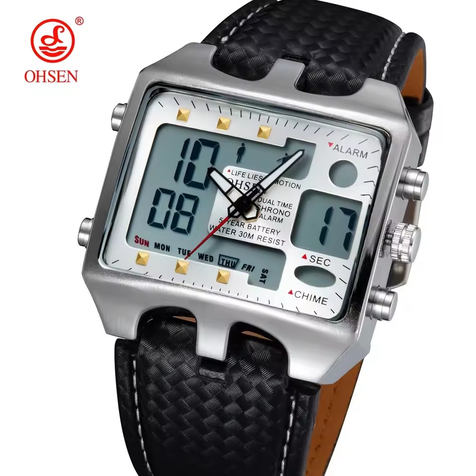 3 Silver Case Silver Dial