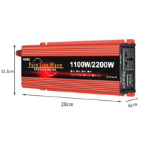 HOULI invertör 12V 220V saf sinüs dalga | 12V için 220V güç inverteri 2200W 3000W araba RV ev kullanımı için