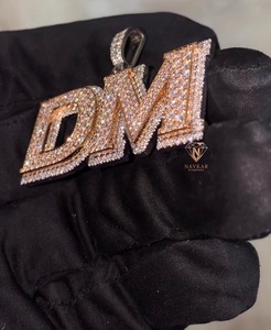 Hip Hop Moissanite Pendant 925 Silver Plated VVS Diamond Iced Out Pendant Supplier Factory Available At Good Price - Product Image 3