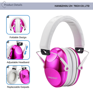 Детские наушники для защиты слуха (2-13 лет) со сменными амбушюрами, однотонные, NRR 23 дБ - Product Image 6