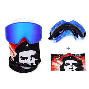 Lunettes de <span class=keywords><strong>ski</strong></span> chauffantes à la mode lentille magnétique avec couleur bleu rouge rose argent pour la descente snowboard skate snowmoblie - Product Image 1
