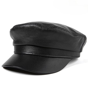 Gorra de Béisbol de Piel de Cabra J194, Estilo Boina, Unisex, Informal, Transpirable, Impermeable, Estilo Piloto - Product Image 1