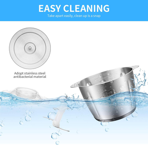 350w इलेक्ट्रिक मीट ग्राइंडर सॉसेज बनाने वाली स्टेनलेस स्टील फूड हेलिकॉप्टर 2 गियर प्रोसेसर - Product Image 5