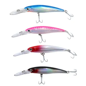 VMC tiz kanca 35g 165mm 50g 195mm 75g 220mm batan Minnow uzun döküm balıkçılık sert Lures