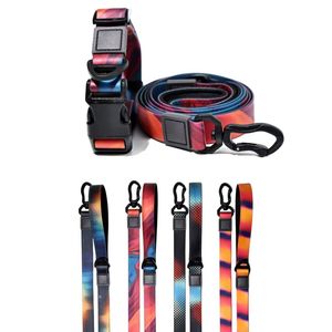 Collares y Correas para Mascotas de PVC Duraderas e Impermeables, Impresión por Transferencia de Calor, <span class=keywords><strong>Collar</strong></span> de Cuero para Perro, Conjunto de <span class=keywords><strong>Collar</strong></span> y Correa para Perro de Lujo - Product Image 1