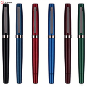 YIREN 럭셔리 블랙 잉크 펜 베스트 셀러 빈티지 문구 선물 프로모션 빅 펜촉 만년필 - Product Image 6