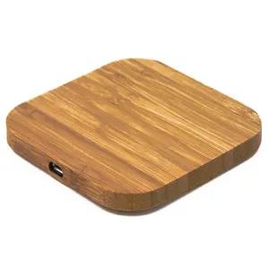 Almohadilla de cargador inalámbrico Qi de madera para Iphone 13 Pro Max, placas de cargador de madera de carga inalámbrica para teléfono Sumsung