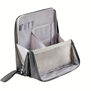 Large Capacity Cosmetic <b>Bag</b> for Women Travel Makeup <b>Bag</b> Flat Open Portable Toiletry <b>Bag</b> - Product Image 2