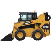 Loader Skid Steer Baru SANY SS270V 0.8 ton Mesin Yanmar dengan Quick Coupler Mini Skid Steer Loader 4x4 Mesin Wheel Loader Beroda