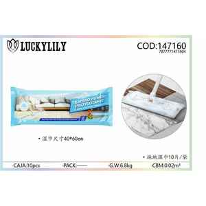Paquete de 10 paños de limpieza húmedos para suelo flotante de 40x60cm para todo tipo de suelo - Product Image 1