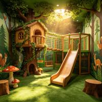 Aire de jeux intérieure complète pour enfants, équipement de jeux pour zone de jeux et centre de divertissement