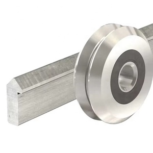 T1 V-Rail Linear Rail-V-<b>Guide</b> VRSD1-012 Bearing for Size 1 V-Wheels-Length 12in <b>Drilled</b> Stainless Steel V Tracks Linea - Product Image 2