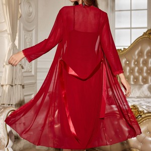 Nouvelle lingerie sexy de style européen et américain pour le commerce électronique transfrontalier, chemise de nuit en dentelle et résille, ensemble de vêtements de nuit érotiques. - Product Image 2