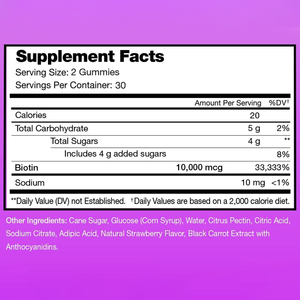 Integratore Alimentare Multivitaminico per <span class=keywords><strong>Capelli</strong></span>, <span class=keywords><strong>Unghie</strong></span> <span class=keywords><strong>e</strong></span> Pelle con Biotina, Etichetta Privata OEM, Caramelle Gommose alla Biotina - Product Image 2